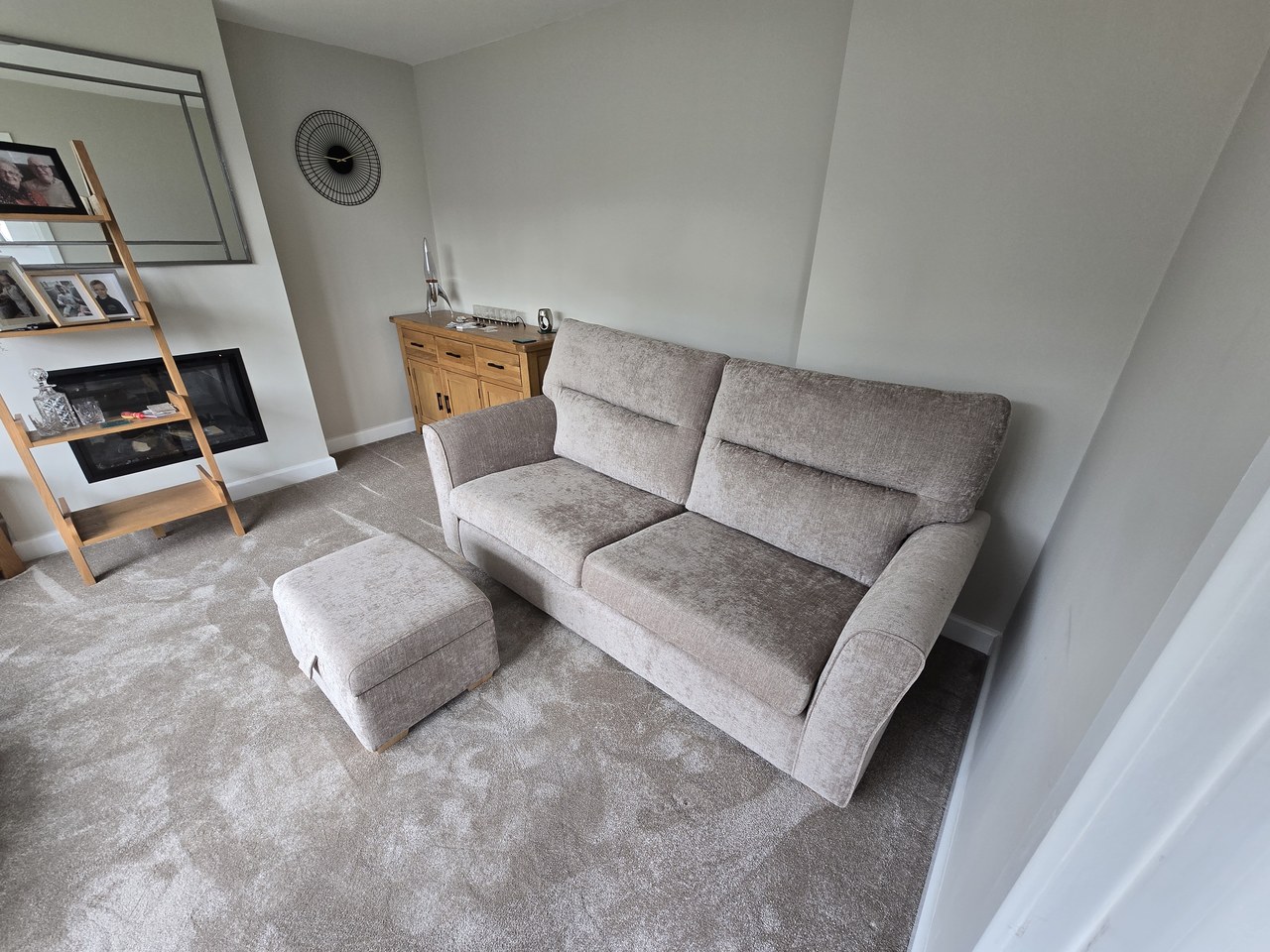 Alston sofa showing horizontally split back cushions